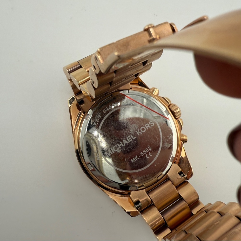 Michael Kors Bradshaw Gold Toned Wrist Watch - Picture 6 of 6